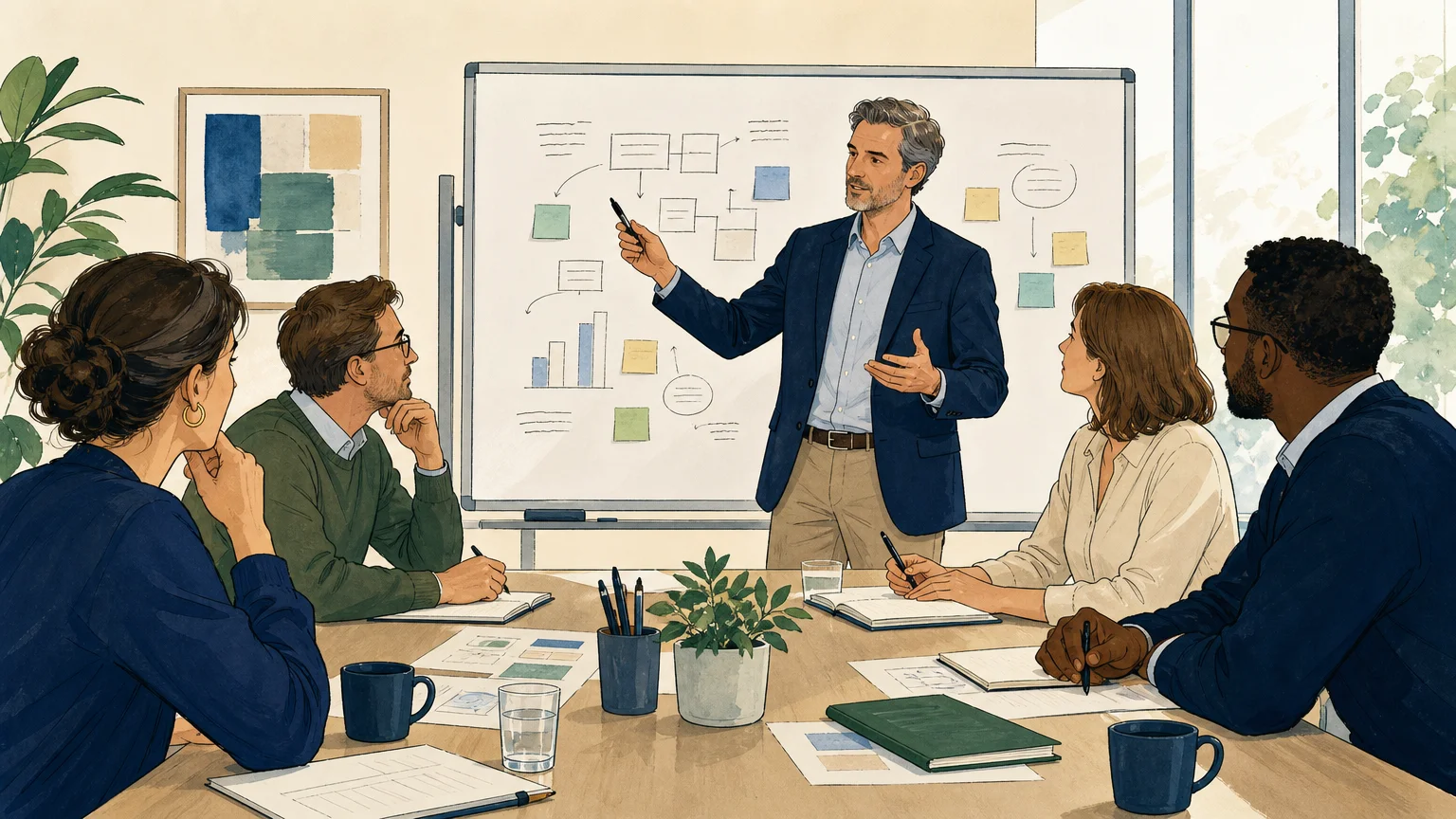 Atelier de travail pour préparer une transformation organisationnelle